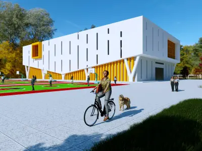 Modern Gymnasium 3D model