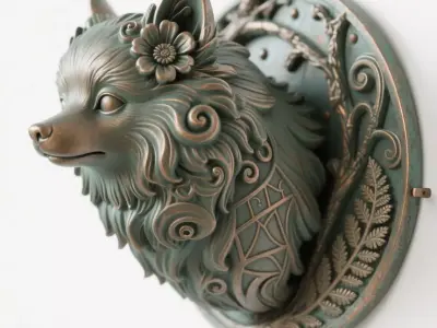 Pomeranian 3D print model