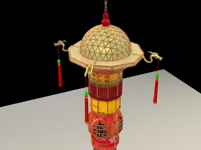 Chinese royal palace lantern 3D model get