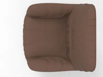 Ples Lounge Chair Low-poly 3D model