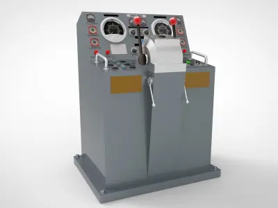 control module aboard a ship 3D model
