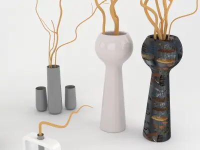 Vases Decoration 3D model