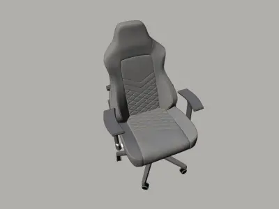 Office Gaming Chair Low-poly 3D model