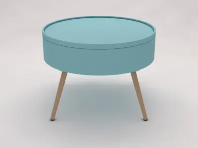 SIDE TABLE---Chest and quadripod 3D model