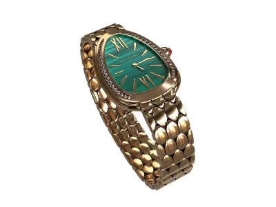 Bulgari Serpenti Seduttori women watch Low-poly 3D model