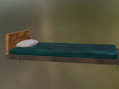 Luxury Bed V2  Free low-poly 3D model