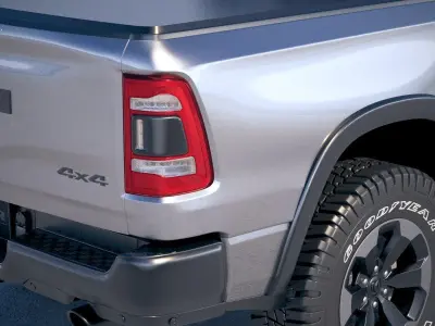 RAM 1500 Rebel Crew Cab 2019 3D model