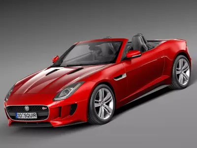 Jaguar F-type convertible 2014 3D model