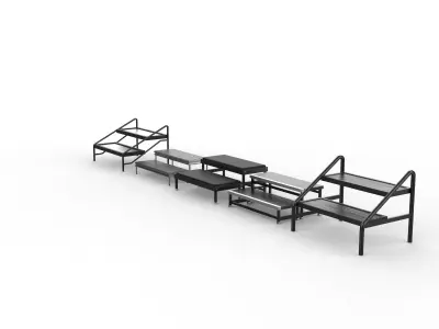 Stage steps  3D model