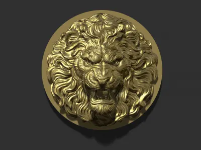 Lion head 3D print model