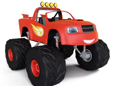 Toy Blaze from the cartoon Blaze and the monster machines 3D model
