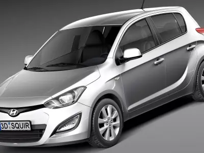 Hyundai I20 5-door 2013 3D model