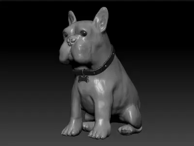 Bulldog french 3D model