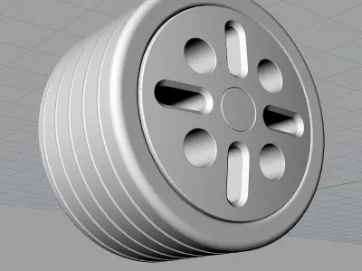 rc wheel1 3D print model