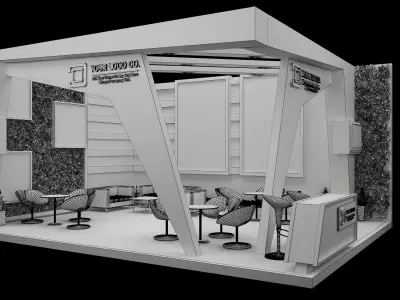 Booth Exhibition Stand a606a 3D model