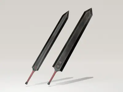 Dark Greatswords - UE4 - Unity - Blender Low-poly 3D model