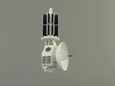 communication satellite 61 3D model