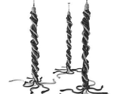 Decorative rope art 3D model