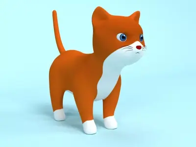 Cat Cartoon 3D model