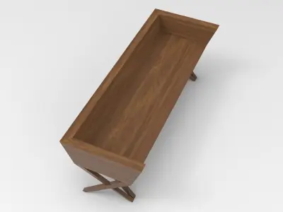Hacv Bench Low-poly 3D model