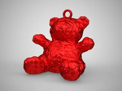 Candy Bear Ornament 3D print model