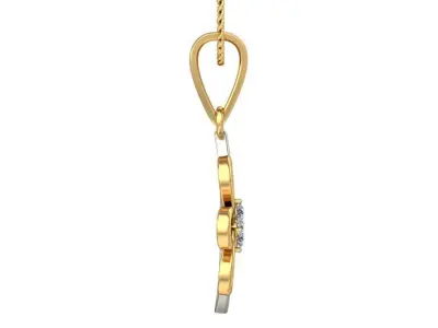 Solitaire Women Pendant 3dm STL OBJ FBX Renders Details 3D print model 54