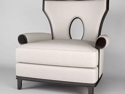  Armchair Barbara Barry 3D model