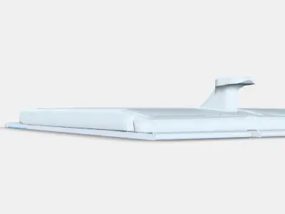 ALFTA Adhesive hook for frame Low-poly 3D model