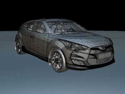 Hyundai Veloster 2011 GDI OEM Body Kit AA016 3D model