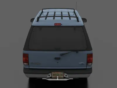 Explorer XLT 1991 Low-poly 3D model
