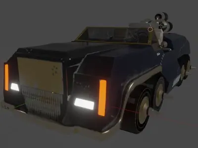 S-BC100 Battle Car Olddies Low-poly 3D model