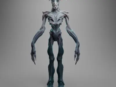 Alien Free low-poly 3D model