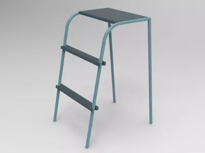Ola Kitchen Ladder Low-poly 3D model