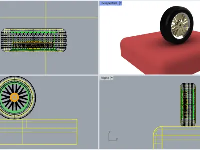 Wheel Model 3d 3D model