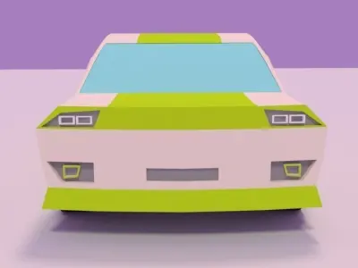 LowPoly Sport Car Low-poly 3D model