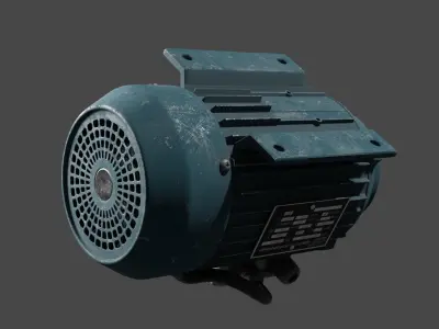 Electic engine 3D model