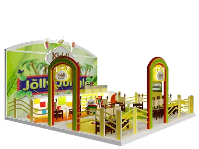 Booth Exhibition Stand a395f 3D model