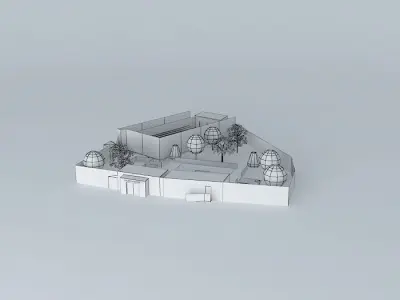 Local pool Free 3D model