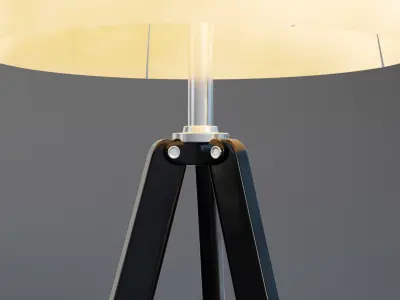 Tripod Black Abajur 3D model