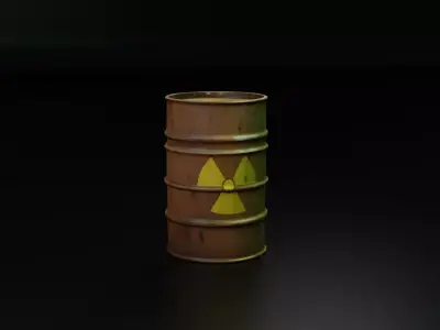 radioactive barrel Free 3D model