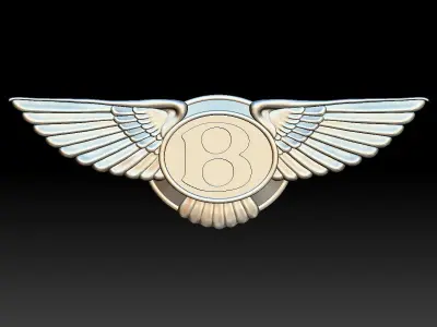 Bentley logo 3D print model