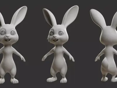 Rabbit  Stylize II Cartoon Low-poly 3D model