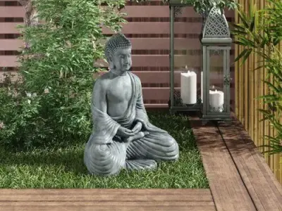Budha Scuplture Decor 3D model