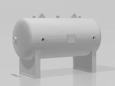 pressure vessel tank 3D print model