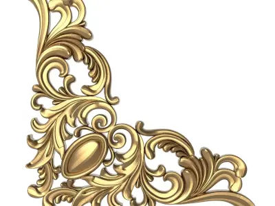 decorative pattern ready for 3D printing 3D model