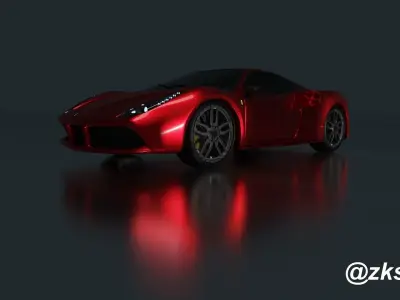 Ferrari 488 GTB 3D model