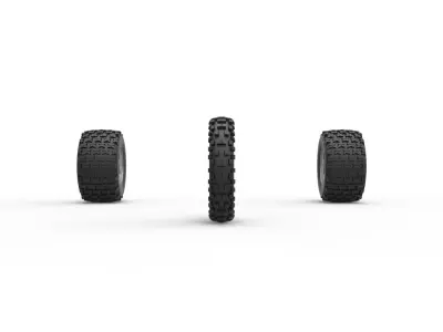 Wheel Set of Ape car proto for dirt Scale 1 to 25 3D print model