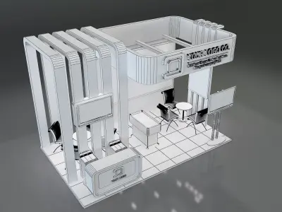 Booth Stand Exhibition a647c 3D model