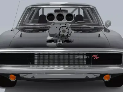 Dodge Charge Dom Low-poly 3D model