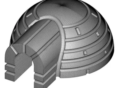 Kids Igloo House 3D model